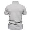 Men’s Polo Shirts Cotton Short Sleeves Lapel Collar Embroidery Casual T-shirts Daily Comfy Menswear Summer Slim Fit Tops