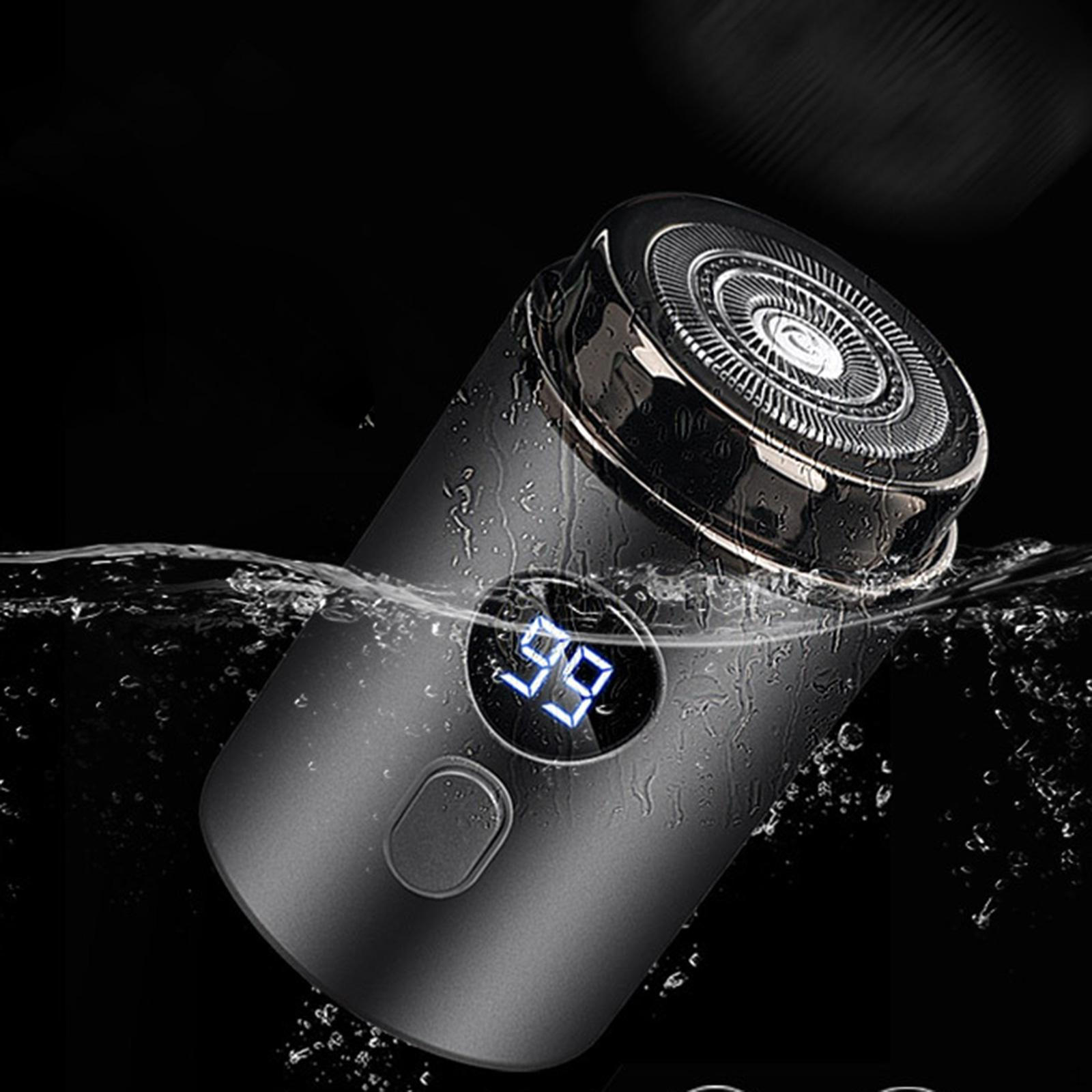 

Электробритва для лица, волосы, сухие и влажные, двойного назначения, съемная, с быстрой зарядкой, портативная, мини серый