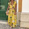 BITCED Fashion Summer Spring Short Sleeve V-Neck Casual Dresses Unique Design