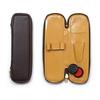 2-Pack Compact Zippered Pen Case with Stylus and Midnight Rubber Rotating Ballpoint Pen Set, Black. Includes Japanese-made zippered pen case, stylus,