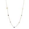 Non-Fading Light Luxury Four-Leaf Clover Coloured Zirconia Necklace Women's New High-Class Sense Of The Collarbone Chain