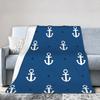 Warm Soft Blanket Students Camping Nautical Anchor Boat Bedding Throws  FlannelFor Living Room Street Trend Sofa Bed Cover