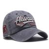 Washed and old letter embroidered cap trendy man personalized street woman sunshade baseball cap
