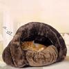 New Pet Cat Dog House Sleeping Bed  Kennel Puppy Cave Super Soft Mat Pad Warm