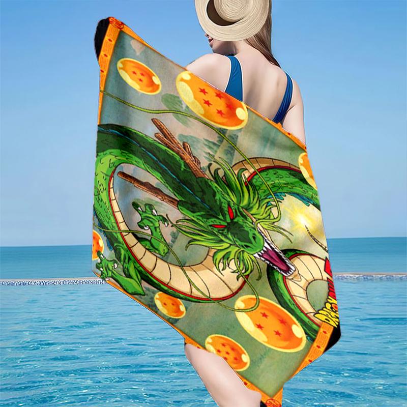 Dragon anime Artwork Beach Towel, Super Soft Microfiber, Gift for Her/Him, Birthday, for Pool, Beach, Travel, Home Decor Fan gifts