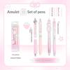 4Pcs/Set Japanese Cute Ins Inspired Scented Gel Pens Instant Dry 0.5Mm Smooth Ink For Exam Writing Sweet Aesthetic Pastel Pens