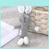 Adorable Bunny Plush Keychain With Cute Doll For Backpack Accessory Or Key Holder