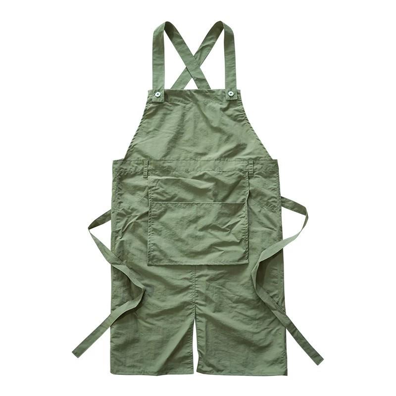 Custom Logo Quick-Drying Waterproof Waist Apron for Pottery, Kitchen, Cafe, and Flower Shop