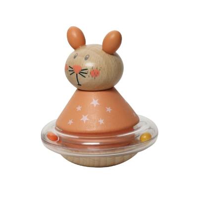 Cute Spins Around While Making ROLY Rolly Polly Animal, Rattle, Sounds, POLY, (RABBIT)