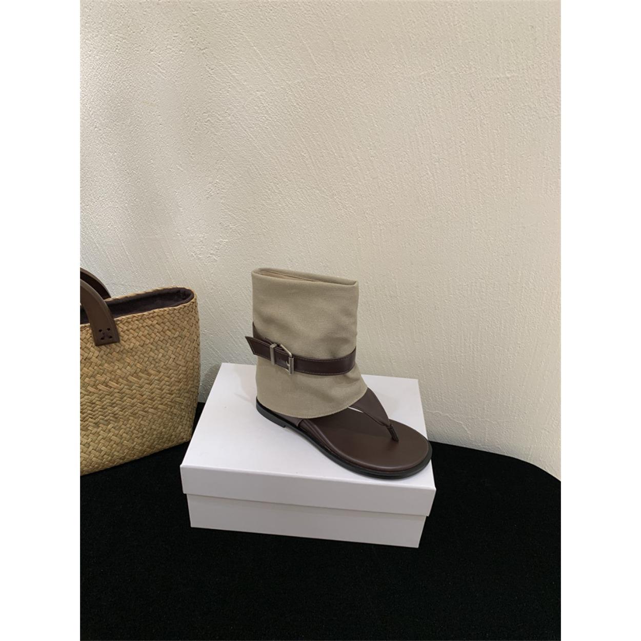 

Французские туфли на скрытой платформе с открытым носком, женские новые летние ботильоны, шлепанцы, ботильоны, сандалии, короткое голенище 40 коричневый