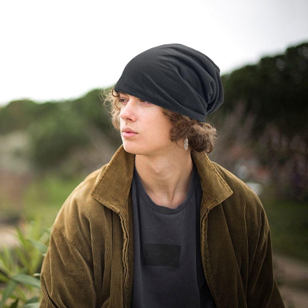 Warm Beanie Hat Slouchy Sport Caps Winter Running Cycling Cap  for Men Women