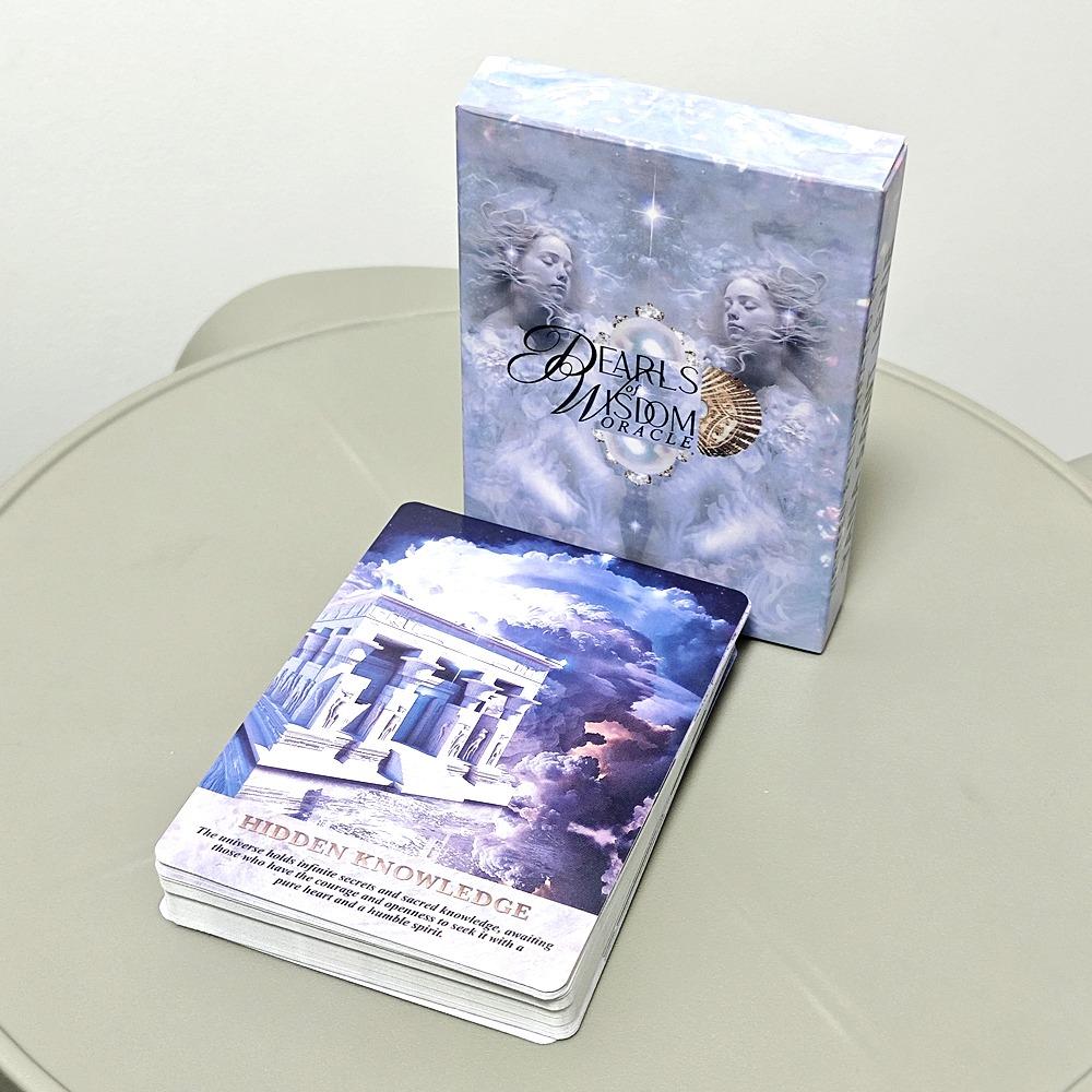 Pearls of Wisdom Oracle Deck 10,4 x 7,3 cm 44 Karten Tauchen Sie ein in die ätherischen Visuals und führen Sie zur Entdeckung tieferer Bedeutung