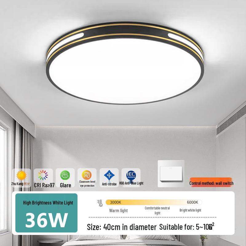 Modern LED Ceiling Light: Full Spectrum Living Room & Bedroom Illumination