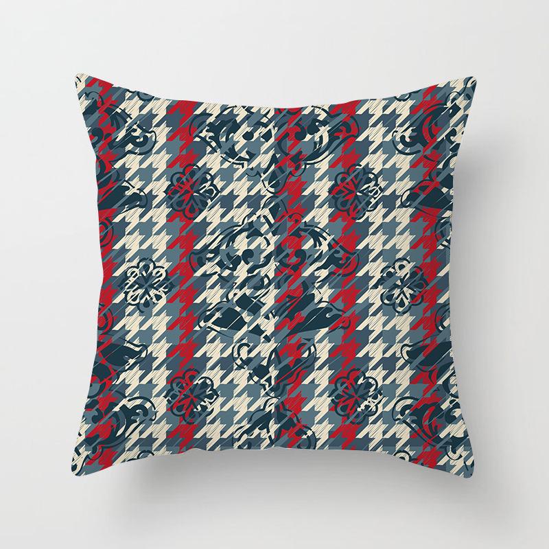 Car Cushion Cover Geometric Gold Print Sofa Square Pillow Cover Cushion Cover Home Furnishings