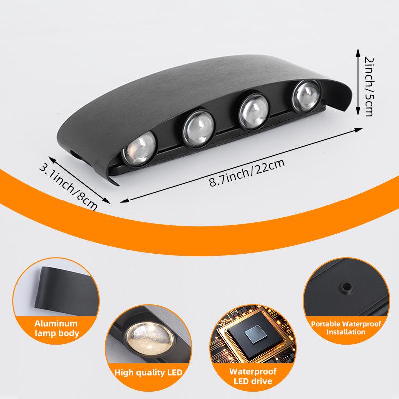 Waterproof Solar Outdoor Wall Lamp with Remote Control - Ideal for Bedside & B&Bs, Hot Seller In Stock