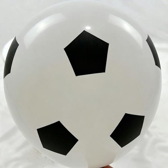 36 Inch Football Balloons, Explosion-Proof Latex Soccer Print Party Balloons, Sports Theme Decor for Game Day, Fan Party Supplies