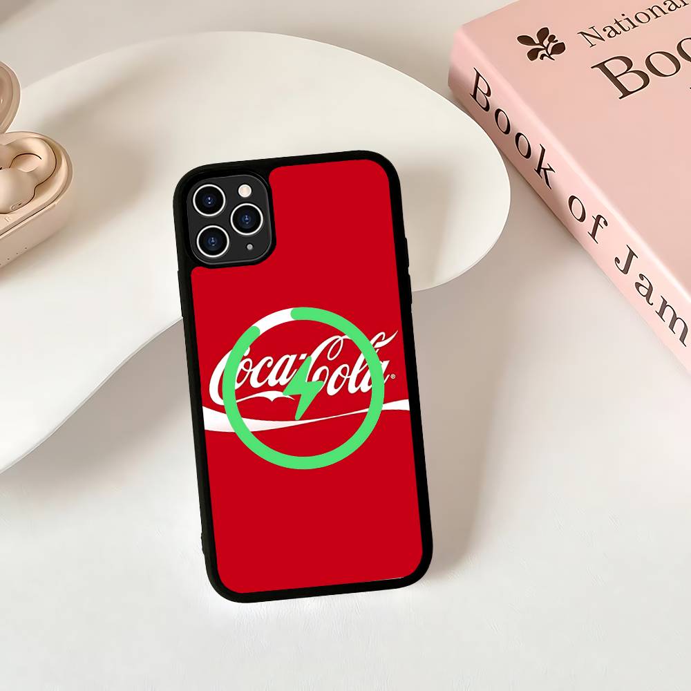 

C-COCA Logo C-COLAS Phone Case For IPhone 13 14 15 11 12 16 17 Pro Max Plus For Magsafe Magnetic Shell iPhone 16e