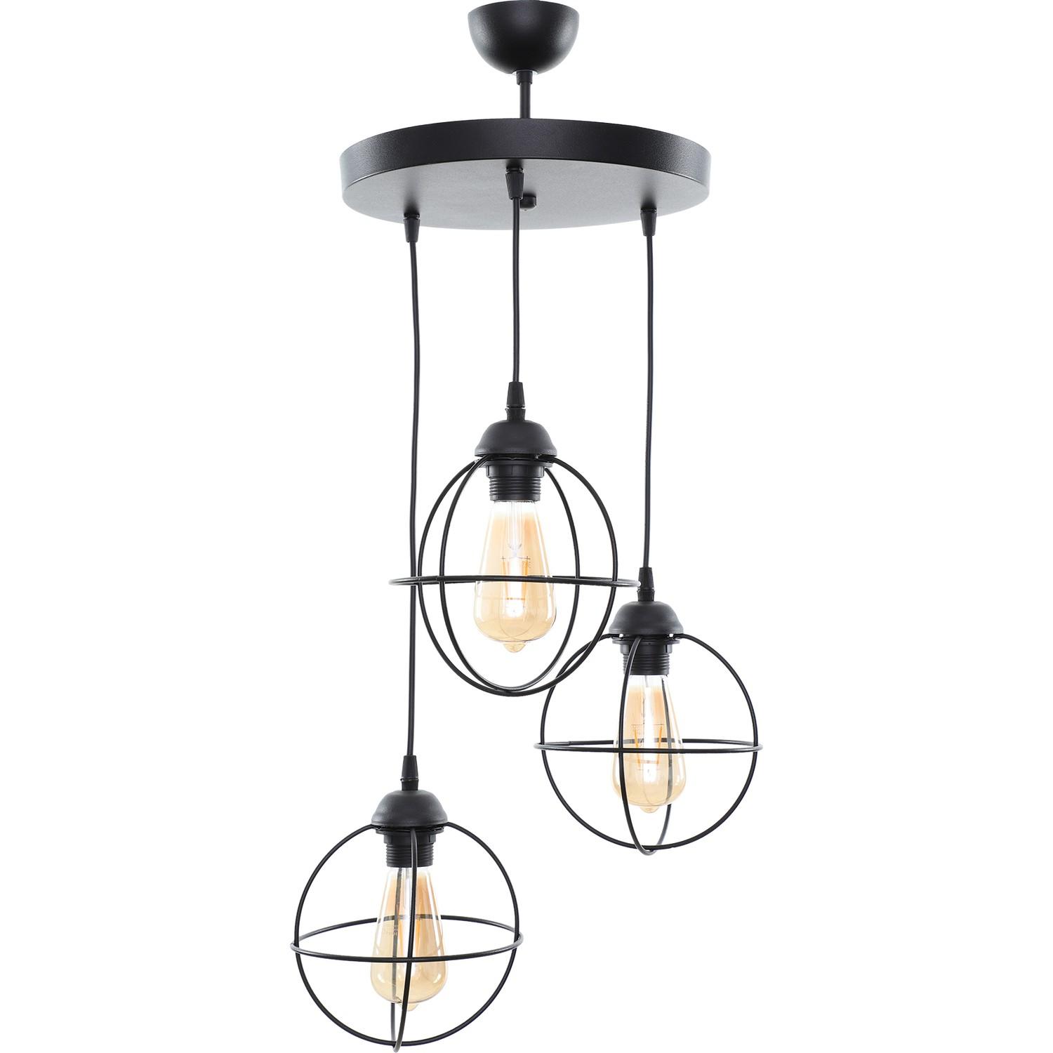 

Подвесная люстра Zumba из 3 частей с черным подносом