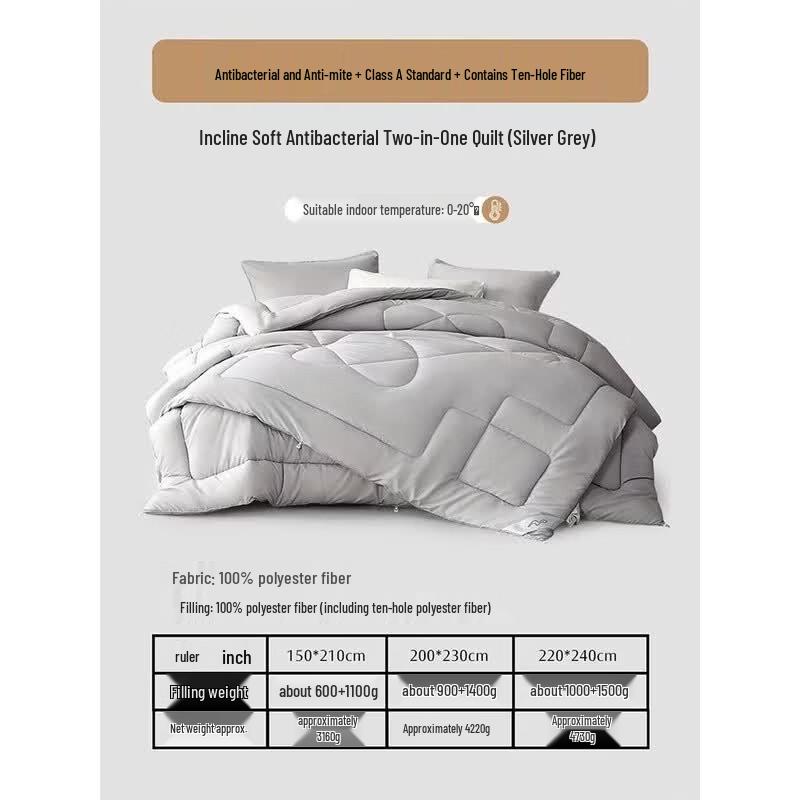 

Mercury Home Textiles Antibacterial 2-in-1 Four Seasons Quilt
