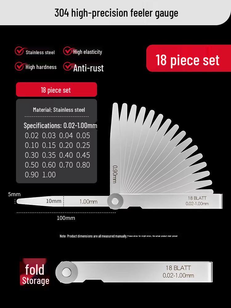 

Высокоточный щуп для зазора клапанов из нержавеющей стали со скидкой 5 юаней для новичков