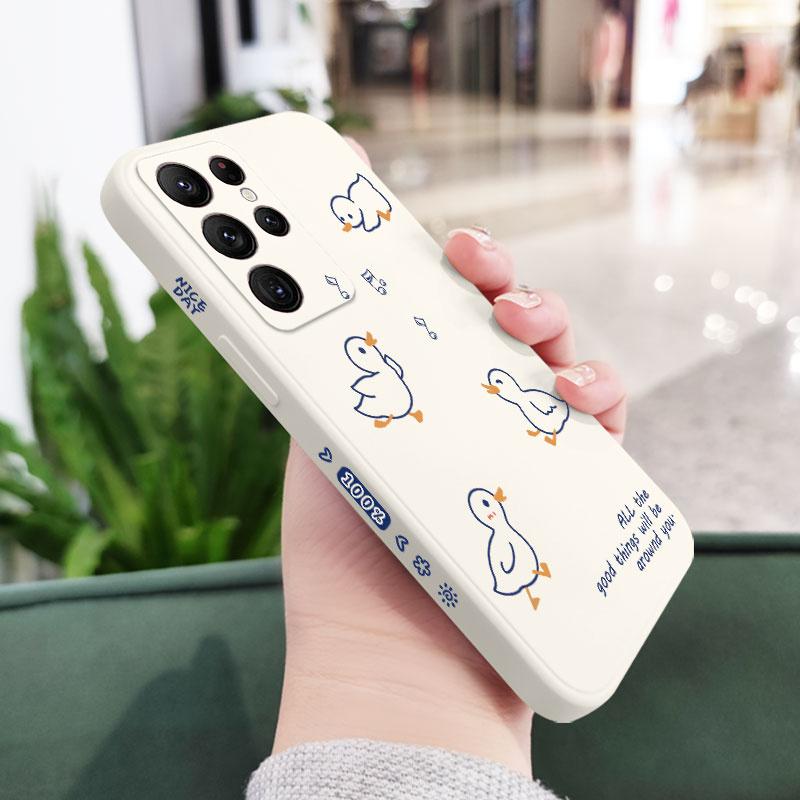 

Line Animals Phone Case For Samsung Galaxy S25 S24 S23 S22 S21 S20 Ultra Plus FE Note 20 ultra 10 9 Plus Cover Samsung S25FE