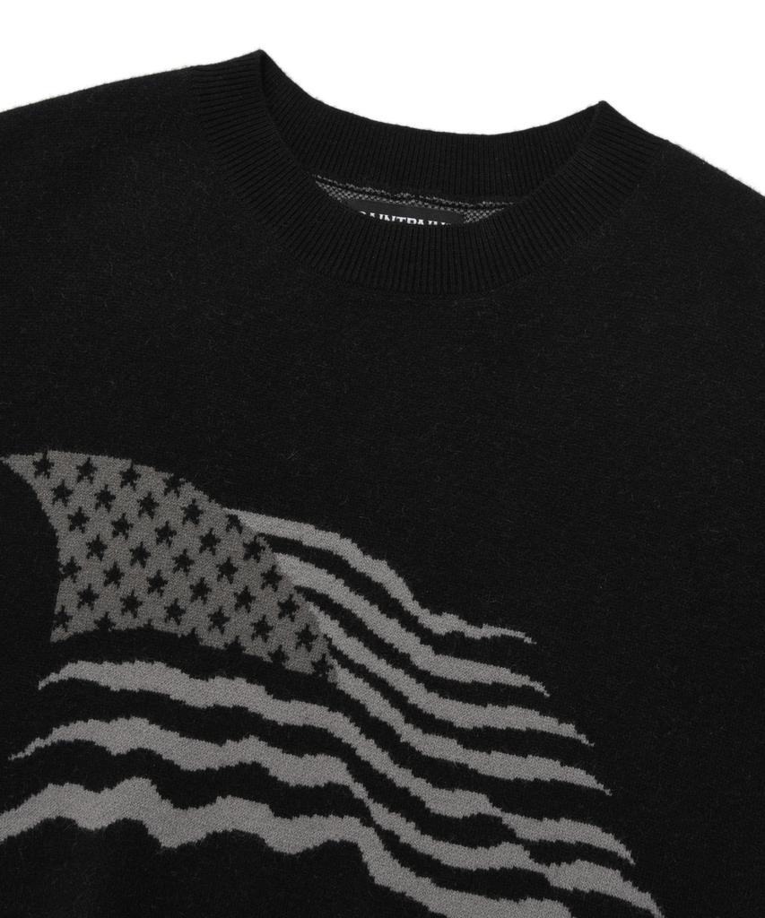 SAINTPAIN Sp Jacquard American Knit Sweater - Black