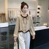 La Chapelle Women's French-Style Ruffle Collar Blouse