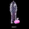 Vibrator Penis Lock Condom Ring Thread Sleeve Dotted Sex  Toy