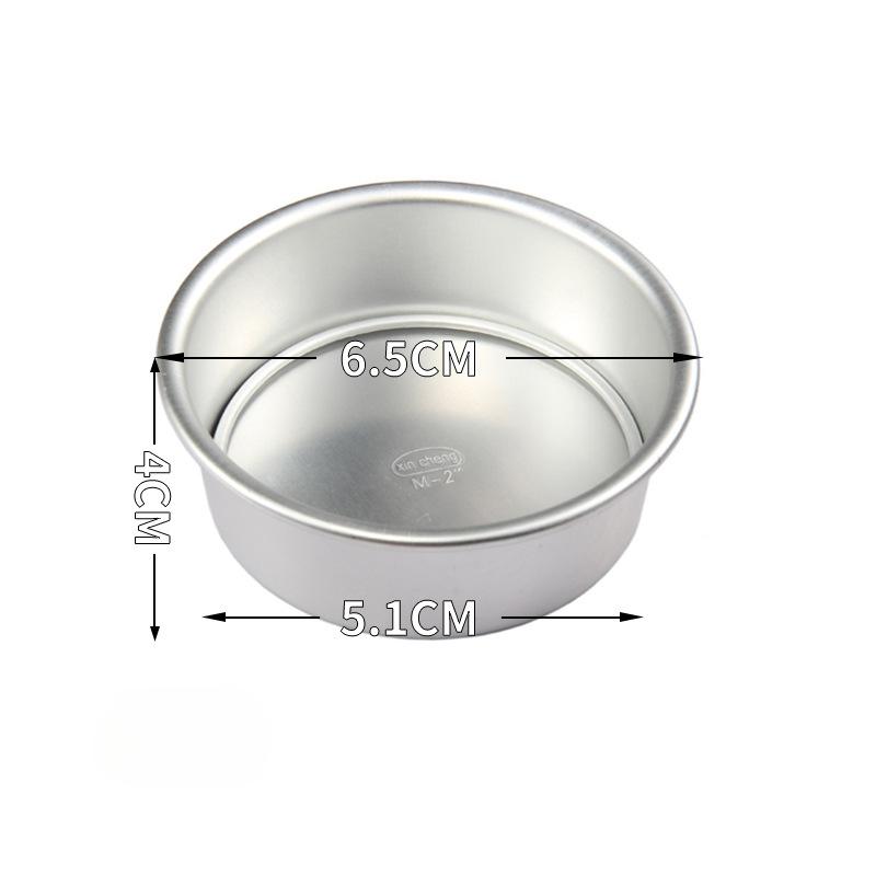2-5 дюймовая Алюминиевая Круглая Форма для Выпечки Тортов с цельным дном, Форма для Шифонового Торта из алюминиевого сплава, DIY Форма для Домашней Выпечки Тортов, Форма для Торта, Форма для Торта