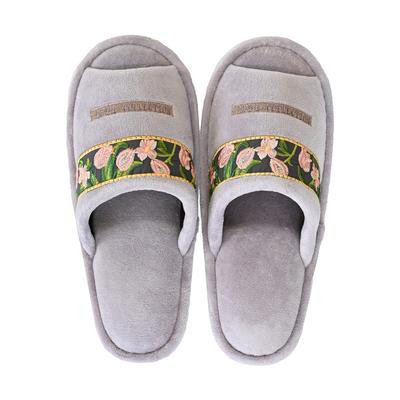 Oka Royal Collection Arts Gray Nordic Slippers, (Washable, Style)
