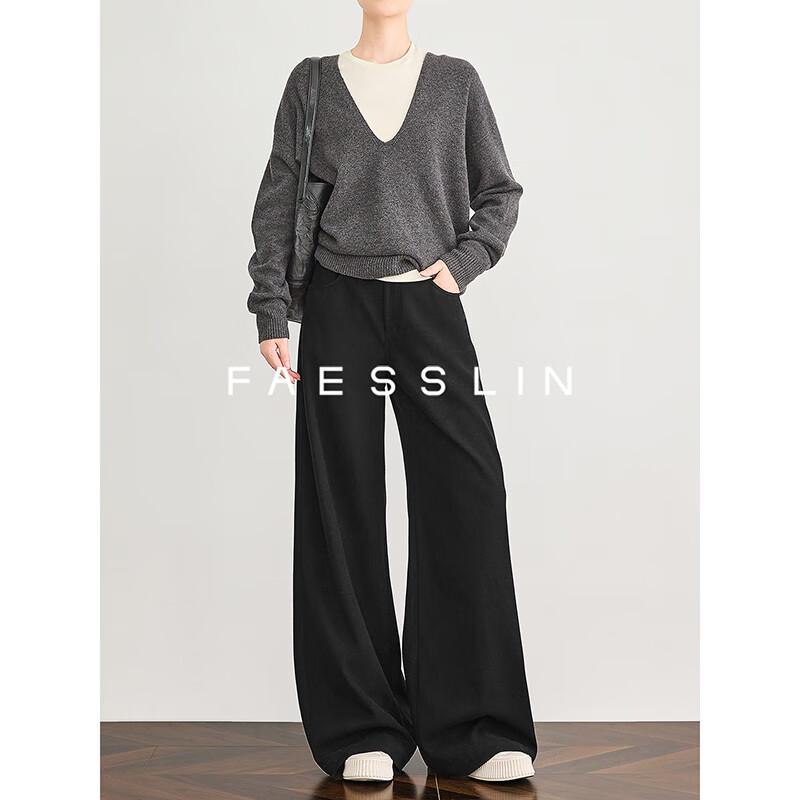 

FAESSLIN Женские драпированные повседневные брюки с широкими штанинами M