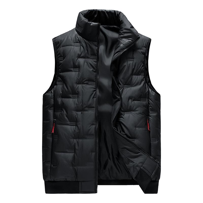 Men's Urban Plus Size Warm Vest - Fashionable European & American Style