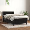 Maison Exclusive - Lattenrost mit Matratze Schwarz 90x190 cm Samt