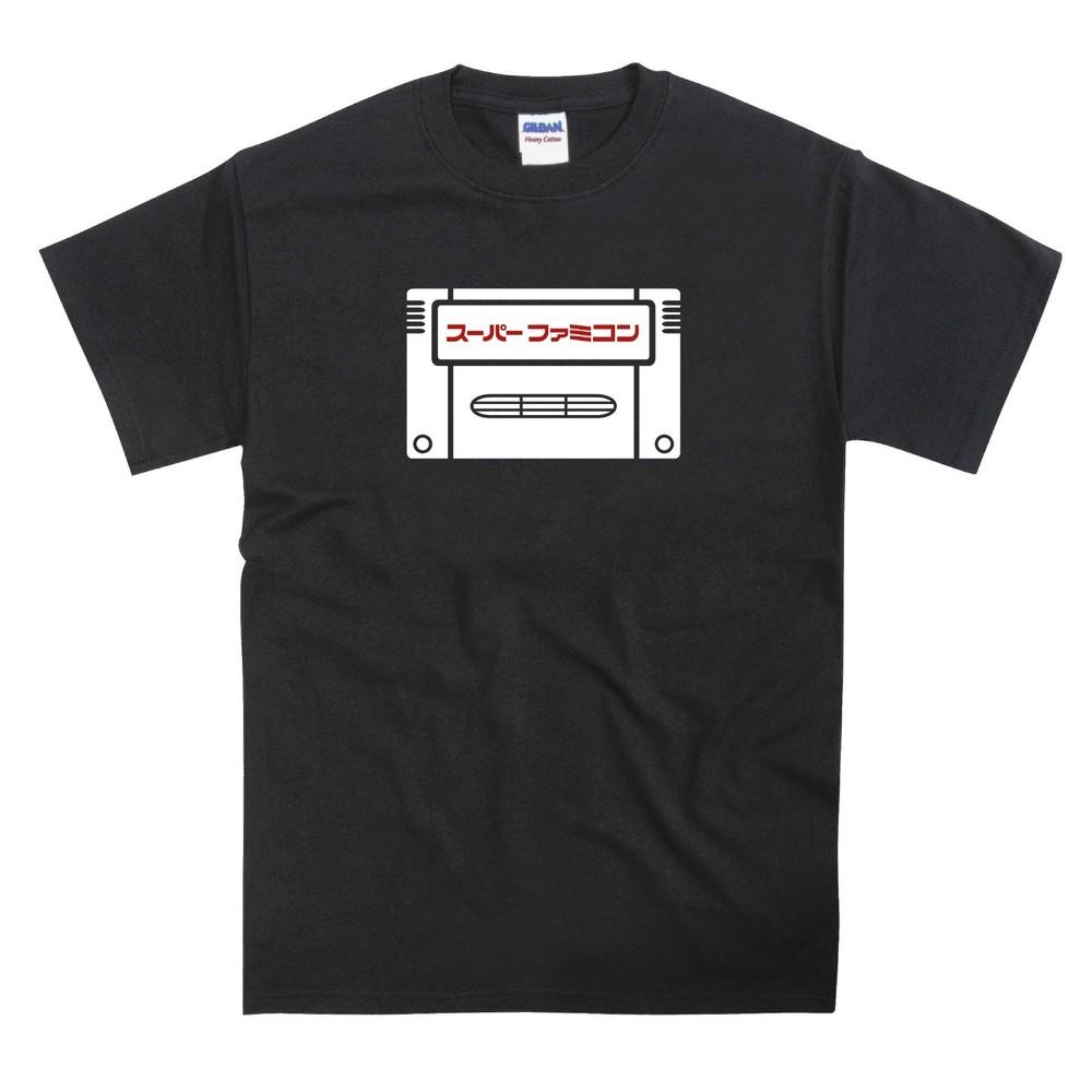 SNES Inspired Nintendo NES Super Famicom Game Cartridge Tribute T-Shirt