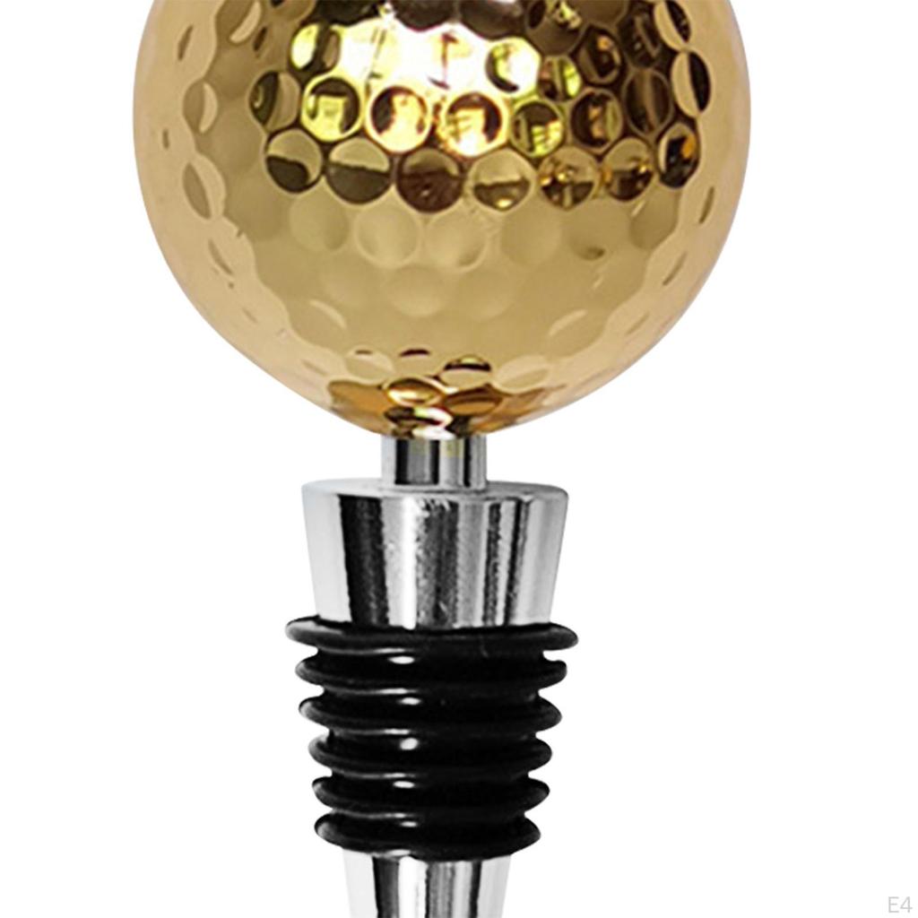 Elegante Sello para Botella de Vino con Forma de Pelota de Golf - Corcho de Calidad Premium para Entretenimiento en Casa