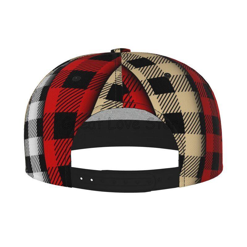 Set Of Lumberjack Buffalo Plaid Adult Men's Baseball Cap Hip Hop Trucker Cap Snapback Caps Dad Hat Flat Bill Brim Hat