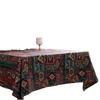 Table Cloth American Colored Jacquard Tablecloth with Double-sided Pattern Thick Tablecloth Geometric Bohemian Style
