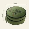 45cm Unstuffed Chinese Bamboo Embroidery Futon Footstool Cover Moroccan Meditation Cushion Case Homestay Tatami Floor Seat Cover