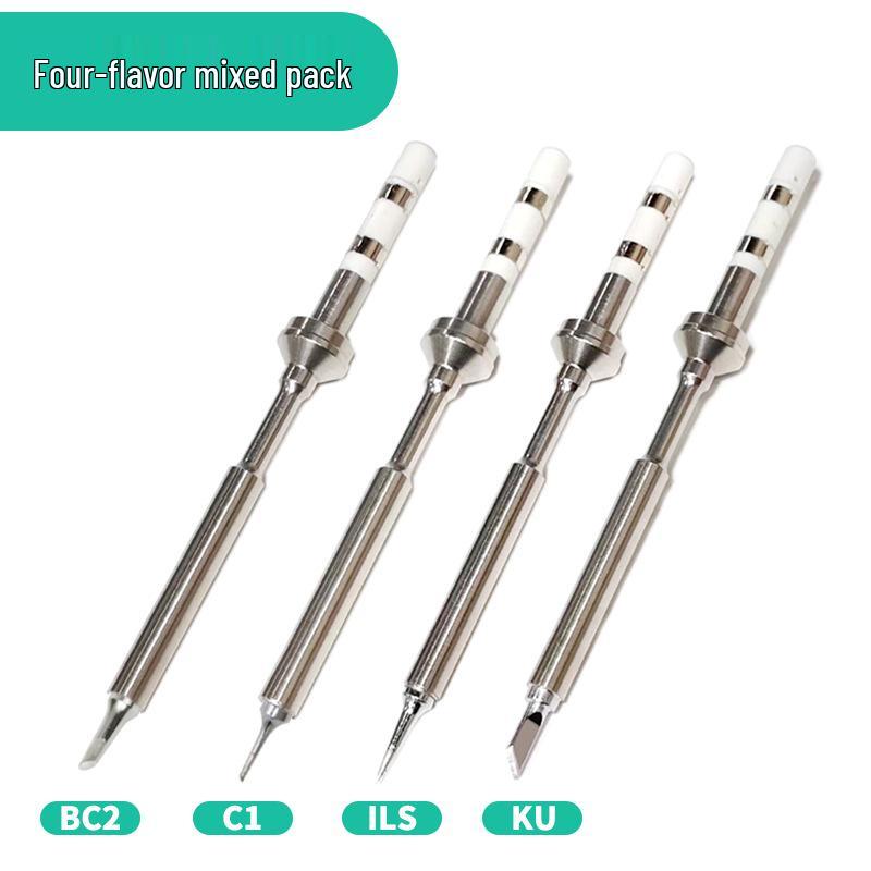 TS100 Eco-Friendly Lead-Free Soldering Iron Tips - Universal Pointed, Knife, and Bevel Shapes