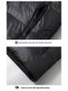 Black Gold Hooded Men's Goose Down Jacket - Thickened, Warm, Cold-Proof Winter Coat