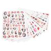 12 Sheet Lips Lady Pattern Nail Art Stickers SelfAdhesive Nail Decals Decoration