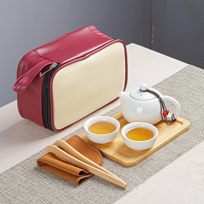 Tragbare Keramik Kuaike Tasse Ein Topf Zwei Tassen Reise Tee Set Haushalt Teekanne Teetasse Kleines Set Geschenke
