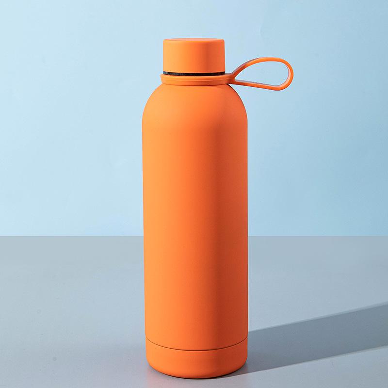 Portable Stainless Steel Vacuum Thermos Cup with Handle
