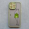 Dancing Big Mouth Frog Fun Phone Case For iPhone 13 12 11 Pro Max Mini 15 14 16 Pro Max X XR XS 7 8 Plus Cartoon Cute Phone Case