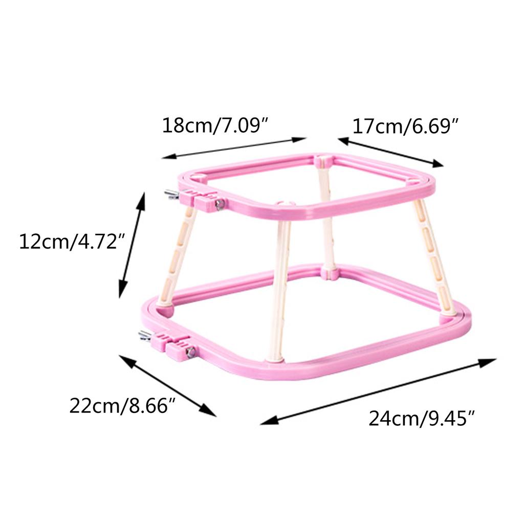 Doppellagige Stickrahmen Kreuzstichrahmen Verstellbare Stickrahmen Einfach zu bedienen für DIY Stickprojekte