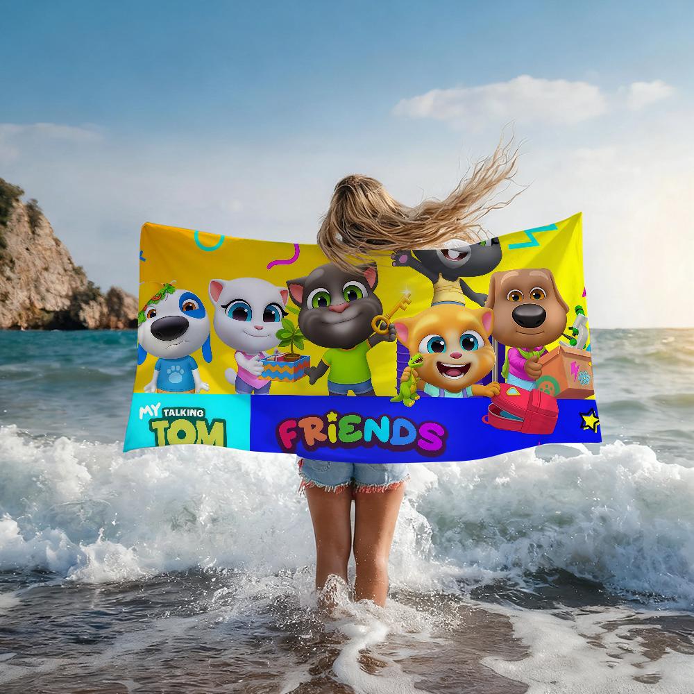 Talking T-Tom And F-Friends Towel Quick Drying Beach Towels Are Suitable For Swimming Pools Camping Yoga And The Gym