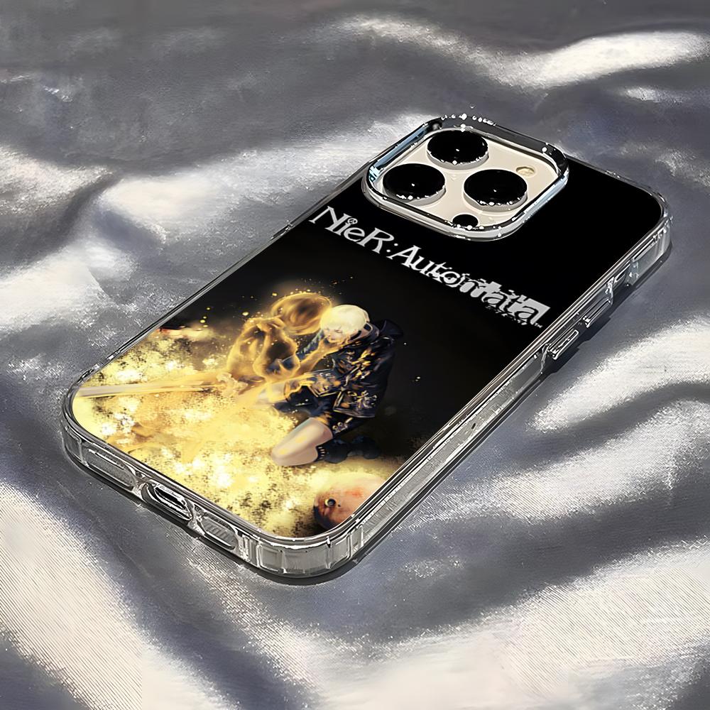 N-NieR A-Automata Phone Case For IPhone 17 Pro Max 16 15 14 Pro Max IPhone 13 Pro Max 11 Plus Transparent Cover
