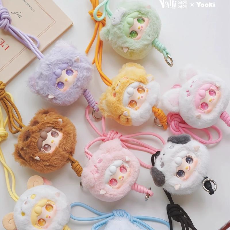 Genuine Yooki V7 Pendant Phone Lanyard Series Vinyl Mini Blind Box Cute Decor Collection Figurine Kid Girl Birthday Gift Toy