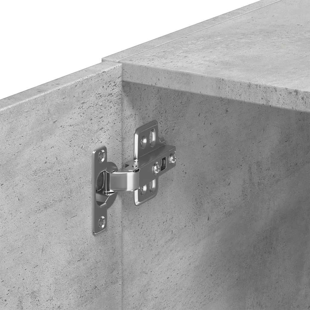 Narrow Tall Cabinet Concrete Grey 30 X 42.5 X 225 Cm Particleboard