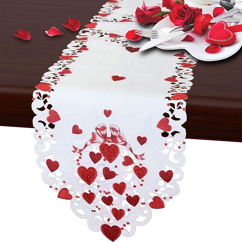 

Вышитая скатерть-дорожка Grelucgo на 14 февраля (14x35 дюймов) 14x35 inches